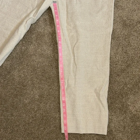 FRANKIE SHOP PLEATED LINEN BLEND PANTS - SAND - Picture 7 of 7